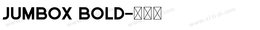Jumbox Bold字体转换